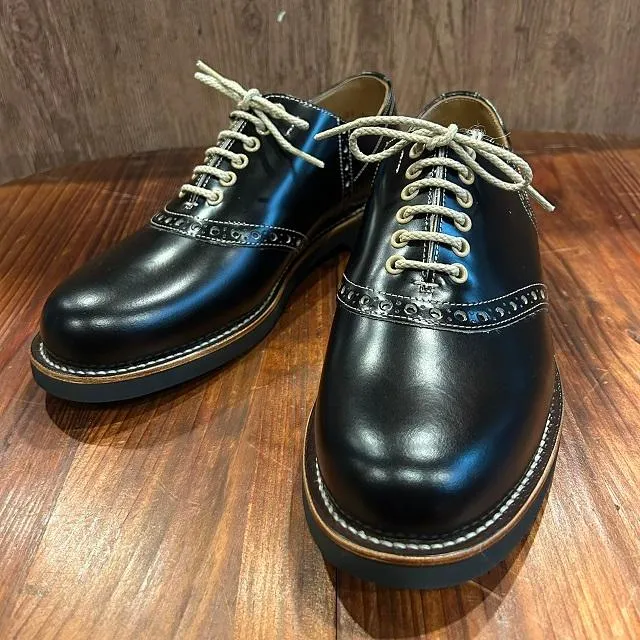 GLADHAND(グラッドハンド)×REGAL(リーガル)　サドルシューズ ブラック [SADDLE SHOES BK]