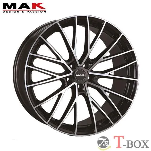 (単品1本価格) 22インチ 11.5J 5/130 MAK マック SPECIALE スぺシャーレ (BM) ブラックミラー