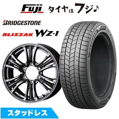 【新品】プラド/ハイラックス スタッドレスタイヤ ホイール4本セット 265/65R17 ブリヂストン ブリザック WZ-1 トピー バザルト-X タイプ2 7.5J 17インチ