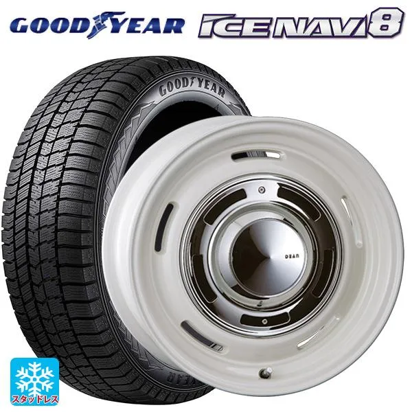 送料無料 スタッドレスタイヤホイールセット 2025年製 245/50R18 104Q XL グッドイヤー アイスナビ8 # クリムソン ディーン ク