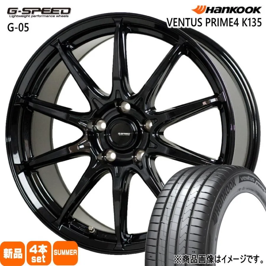 T30/T31エクストレイル /20系ヴェルファイア ハンコック 215/60R17  VENTUS Prime4 SUV K135A 夏用 サマータイヤ G・speed G-05 17インチ