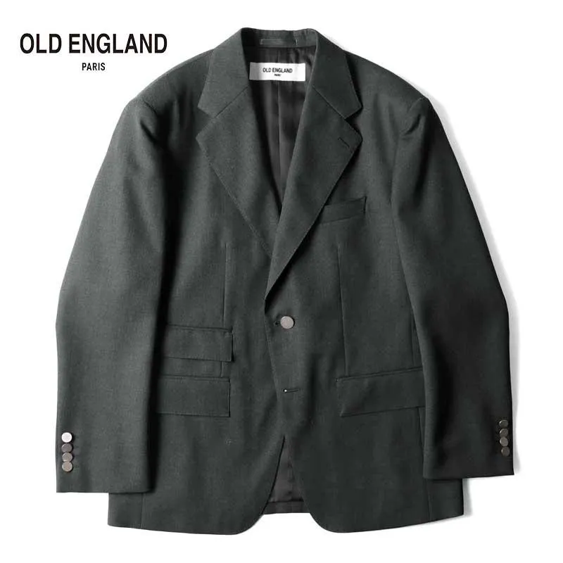 OLD ENGLAND / オールドイングランド ウールギャバジン2Bジャケット （チャコールグレー）