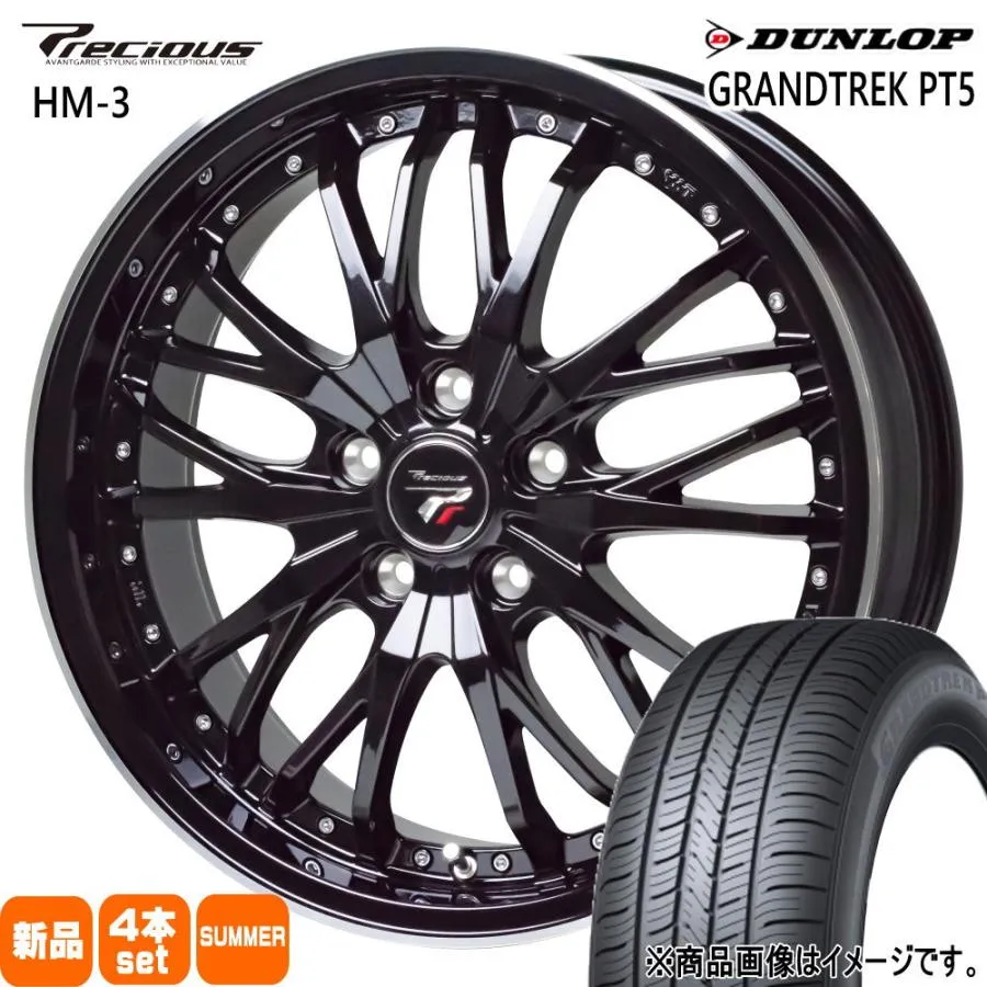 235/55R18 100V ダンロップ GRANDTREK PT5 夏用 サマータイヤ Precious HM-3 RAV4 ハリアー  18インチ