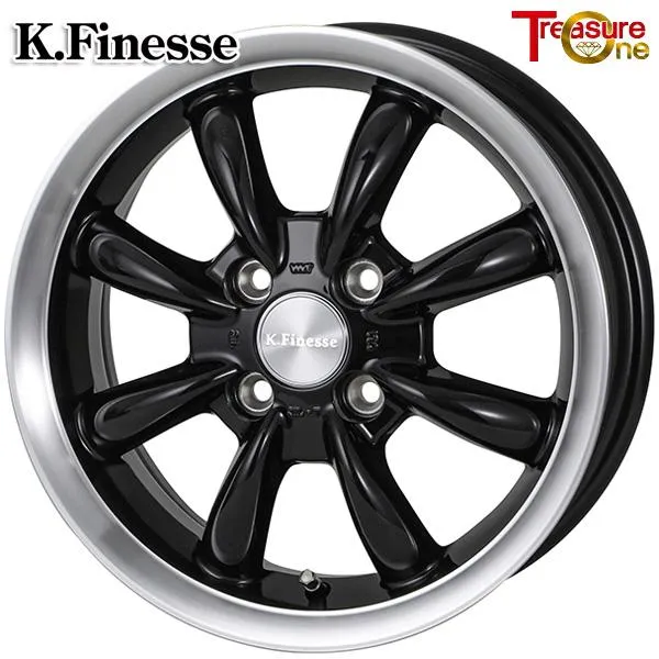 サマータイヤ ホイール4本セット 185/65R15インチ 4H100 トレジャーワン ケイフィネス カップ BK ネクセン ロードストーン ユーロビズ HP02