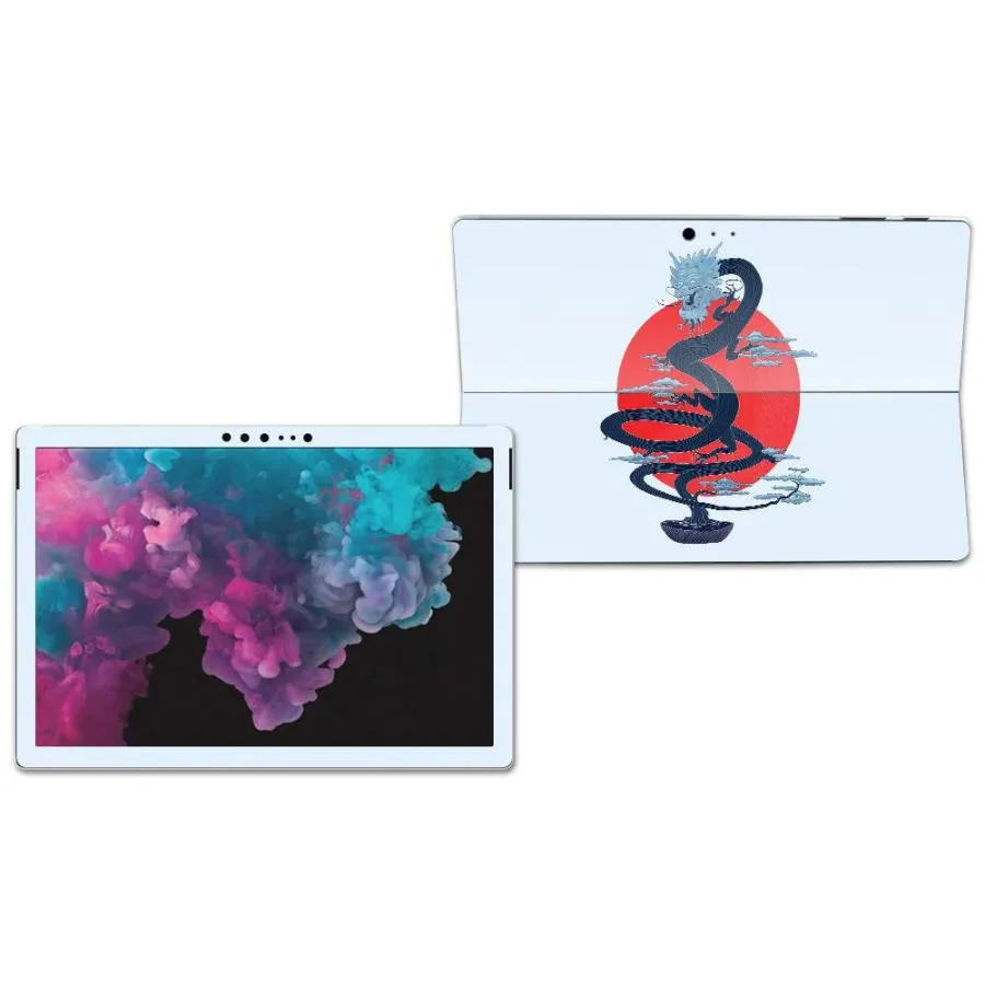 MightySkins Surface Pro 6 タブレット用ビニールスキンシール ドラゴン盆栽