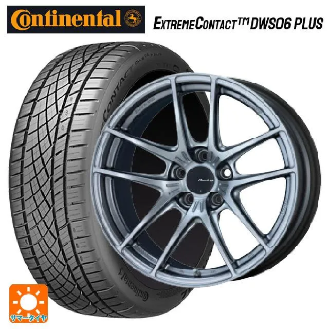 送料無料 サマータイヤホイール 4本セット 225/45R19 92W コンチネンタル エクストリームコンタクト DWS06プラス 正規品 エンケイ