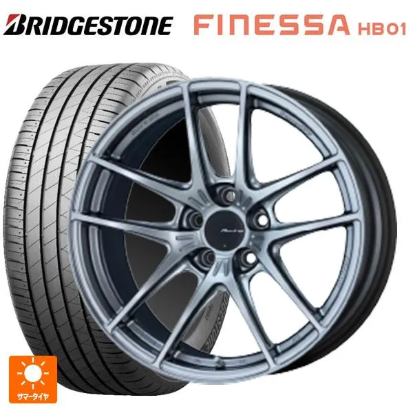 送料無料 サマータイヤホイール 4本セット 215/45R18 93W XL ブリヂストン フィネッサ HB01 正規品 # エンケイ レーシング N