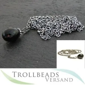 【送料無料】ジュエリー・アクセサリー トロルビーズファンタジーチェーンtrollbeads fantasy catena con onyx  90 cm