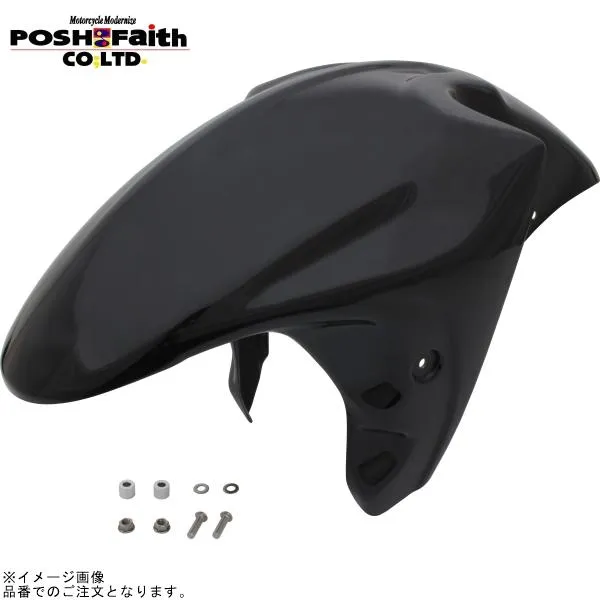 POSH ポッシュ 037106-2B フロントフェンダー ブラックゲルコート | ZX-14R ZZR1400