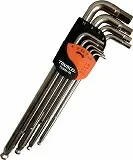 TRUSCO ステンレスボールポイント六角棒レンチセット(ロングタイプ) 9本 TSSBL9S