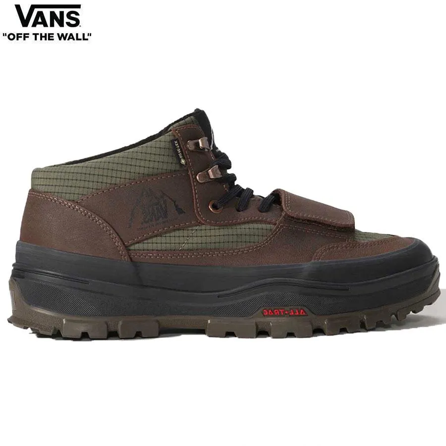 Vans MT.EDITION MID GORE-TEX INSULATED GREEN/BROWN VN0000DAYF87 バンズ マウンテンミッド ゴアテックス インシュレーテッド ブラウン ブーツ 靴 送料無料