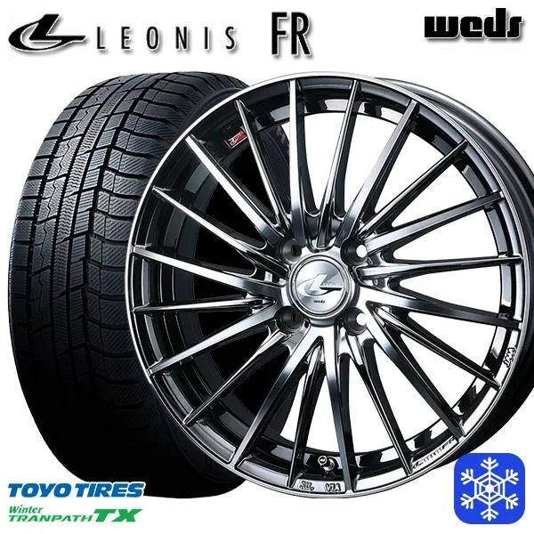 ハスラー 165/60R15インチ TOYO トーヨー ウィンター トランパス TX 4H100 スタッドレスタイヤホイール4本セット ウェッズ レオニス FR BMCMC