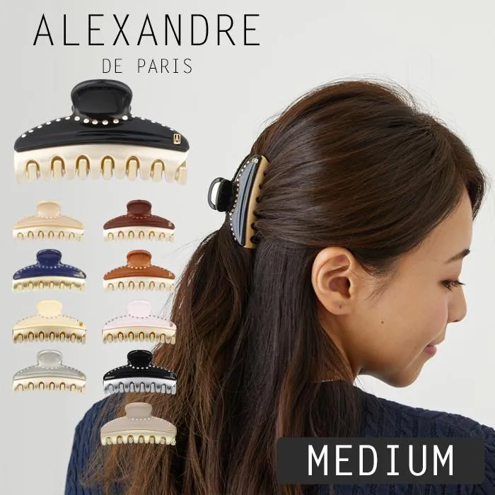 【並行輸入品】アレクサンドルドゥパリ クリップ ヘアクリップ alexandre de parisミディアム 7.5cm ヘアアクセサリー 爆買