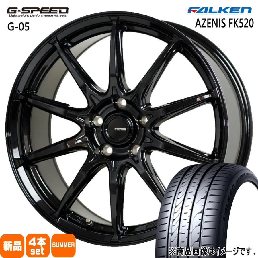 LEXUS GS カムリ マークX  ファルケン 235/45R18 98Y XL AZENIS FK520 夏用 サマータイヤ G・speed G-05 18インチ