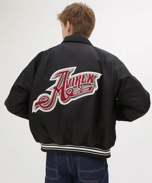 スタジャン 「WEB＆DEPOT限定」NYLON VARSITY JACKET / ナイロン バーシティージャケット / AVIREX / アヴィレッ