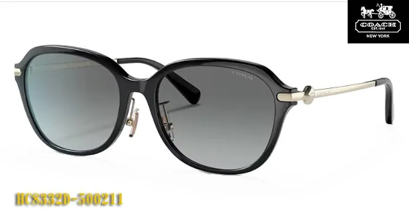 【COACH】コーチ サングラス HC8332D-500211 鼻パットタイプ グレー（度入り対応/フィット調整対応 送料無料！