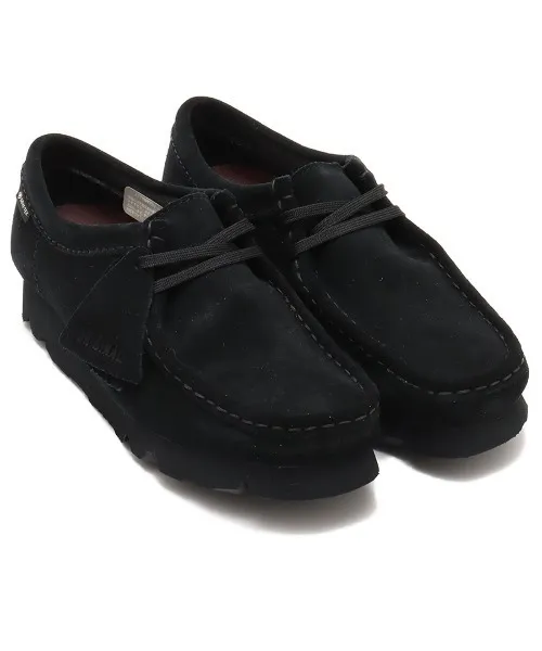 ブーツ CLARKS Wallabee.GTX Black Sde / クラークス ワラビー GTX レディース