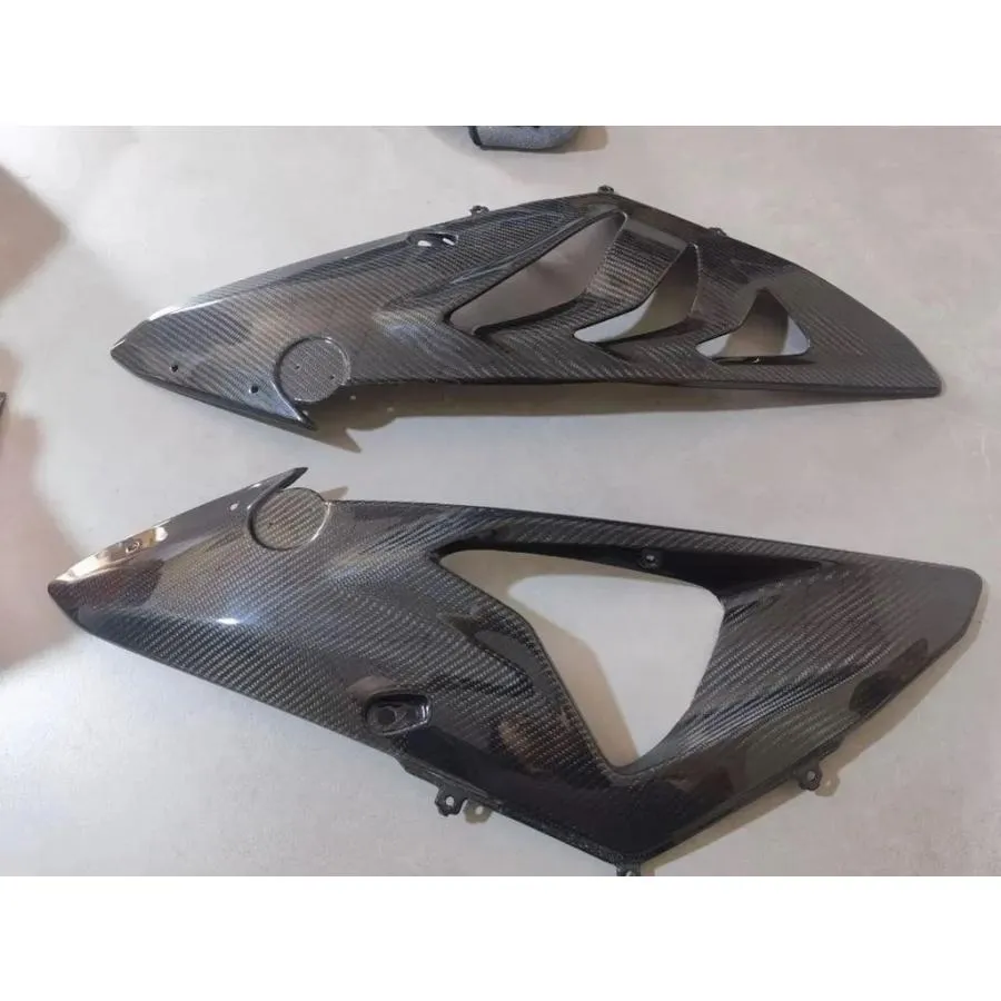 【並行輸入品】 カーボンバイクサイドミッドカウルフェアリング BMW S1000RR 2009 2010 2011 2012 2013 2014