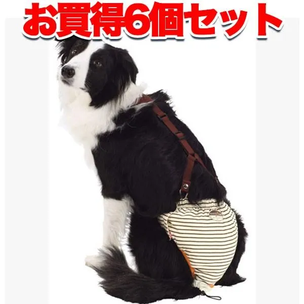 犬 トイレ用品 おむつ 6個セット1個お得 ペティオ zuttone ずっとね 老犬介護用 おむつパンツK 2L ウェア シニア 中型犬
