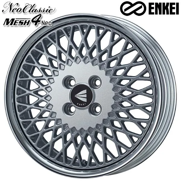 サマータイヤ ホイール4本セット 195/55R16インチ 4H100 ENKEI エンケイ メッシュ4 (Lo Disk) SI クムホ エクスタ HS52