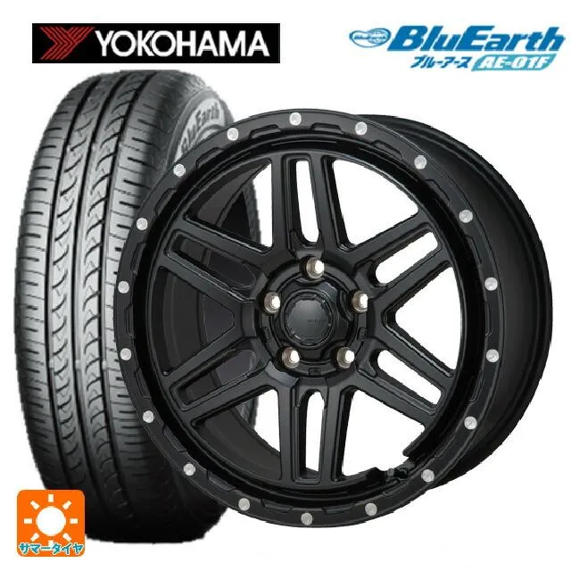 送料無料 サマータイヤホイール 4本セット 205/55R16 91V ヨコハマ ブルーアース AE01F ジャパン三陽 ハイブロック エルデ 16-