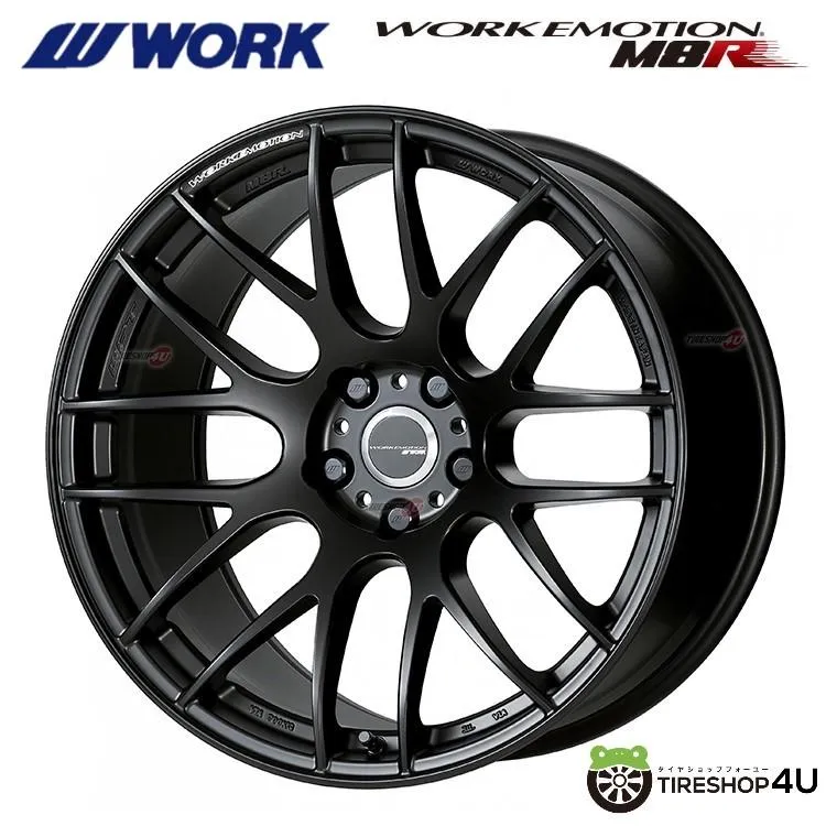 WORK EMOTION M8R 17x7.0J 5/100 +53 MBL マットブラック 新品ホイール1本価格 【代引き不可】