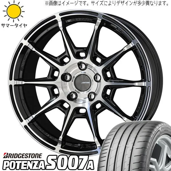 アルファード 245/45R19 ホイールセット | ブリヂストン ポテンザ S007A \u0026 レフィーノ 19インチ 5穴114.3