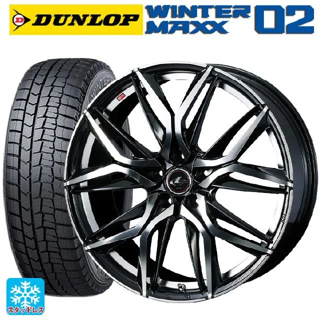 トヨタ シエンタ(10系)用 185/65R15 92Q XL ダンロップ ウィンターマックス 02(WM02) # レオニス LM