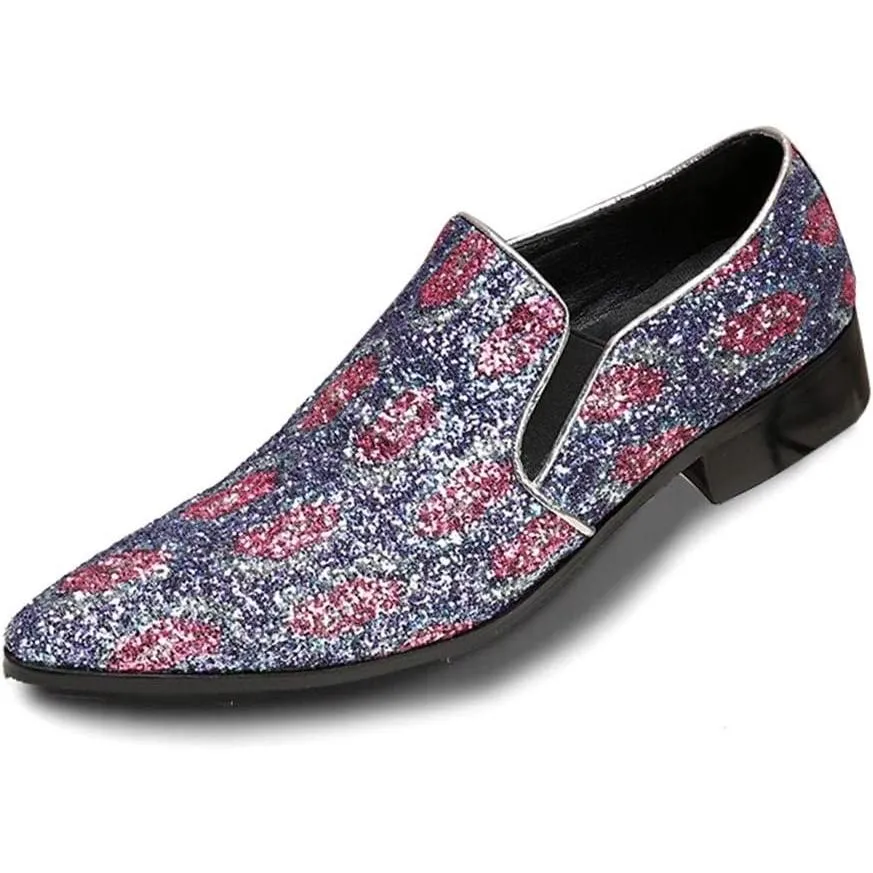【並行輸入品】Rui Landed Oxford メンズ フォーマルシューズ スリッポンスタイル プレミアム本革 輝く通気性ローファー ロートップ 尖