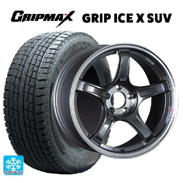スバル クロストレック(5AA-GUE)用 225/55R18 102H XL グリップマックス グリップアイスX SUV ブラックレター # SSR