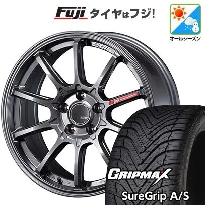 【新品国産車用 5穴100車】 オールシーズンタイヤ ホイール4本セット 225/40R18 グリップマックス シュアグリップ オールシーズン(限定) SSR GT GTV05 18インチ