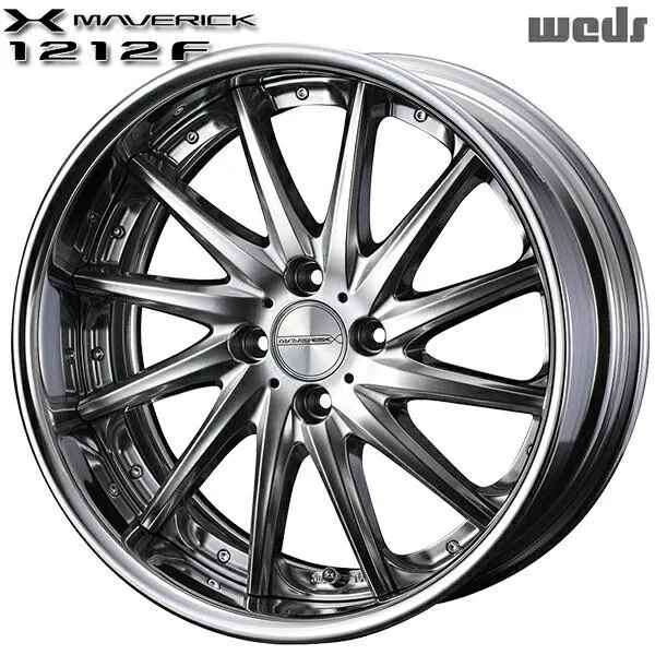 サマータイヤ ホイール4本セット 195/45R17インチ 4H100 ウェッズ マーベリック 1212F シルバー ブリヂストン ニューノ