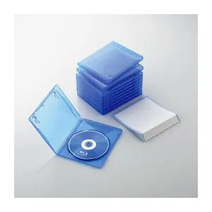（まとめ）エレコム Blu-rayディスクケース（1枚収納タイプ） CCD-BLU110CBU【×5セット】[21]