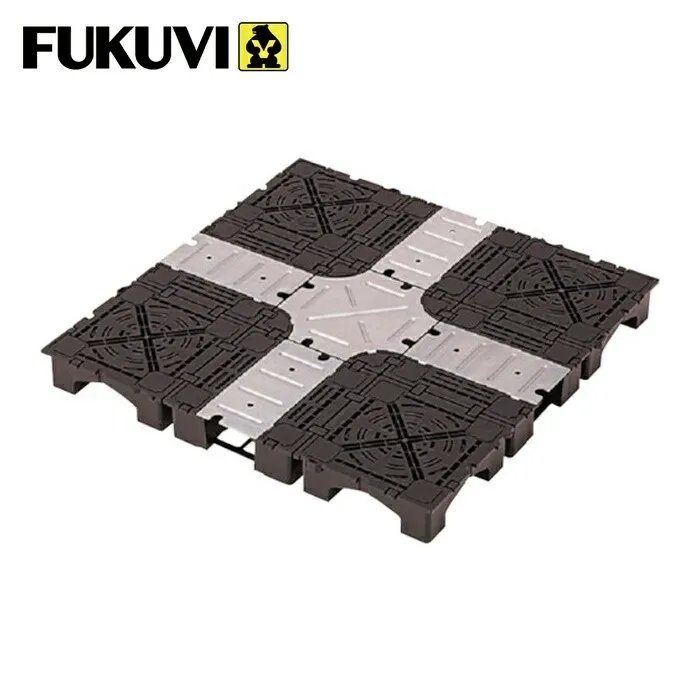 フクビ FUKUVI クリーンOAフロア ピットTN-50(4枚入)配線溝一体型 500mm×500mm 高さ50mm (1箱) 299762