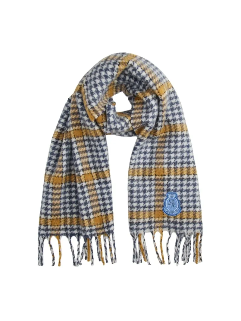 【SALE／40%OFF】クレストロゴフラッフィーマフラー TOMMY HILFIGER トミーヒルフィガー ファッション雑貨 マフラー・ストール・ネックウォーマー ブルー【RBA_E】【送料無料】[ Fashion]