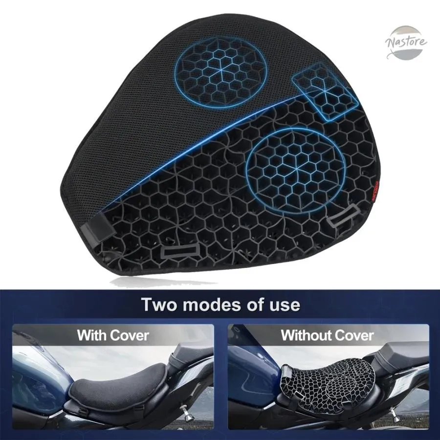 並行輸入品 バイク カバー シートクッション 快適シート 3dハニカム構造 衝撃吸収 通気性 tpeシートパッド 部品 カスタムパーツ アクセサリー