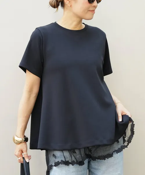 tシャツ CELERI トラペーズ ショートスリーブ TEE レディース