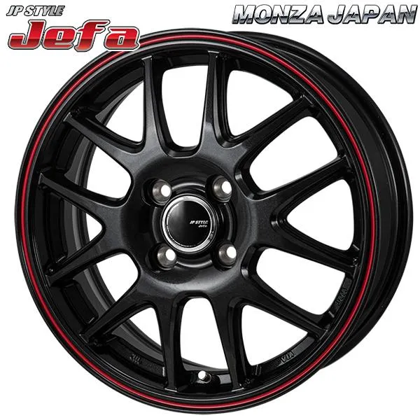 オールシーズンタイヤ ホイール4本セット 165/65R14インチ 4H100 MONZA JPスタイル JEFA ジェファ BK クムホ ソルウス 4S HA32