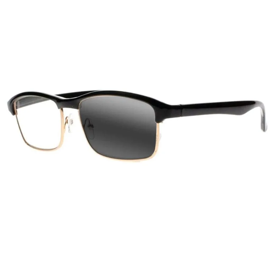 【並行輸入品】SightPerk メンズ US サイズ: M カラー: ブラック SightPerk Mens Metal Half Trans