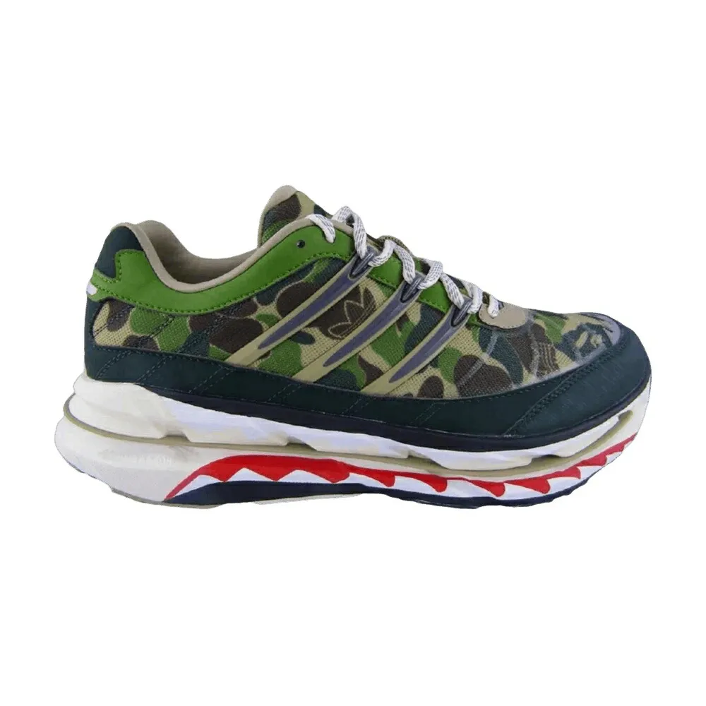 アディダス 白色 ホワイト GREEN CAMO スニーカー メンズ ADIDAS BAPE X HARMONY / HEMP IRON METALLIC OFF WHITE