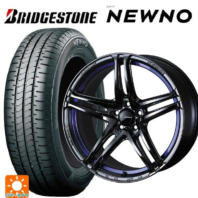 送料無料 サマータイヤホイール 4本セット 215/45R18 93W XL ブリヂストン ニューノ 正規品 # ウェッズ ウェッズスポーツ SA 5