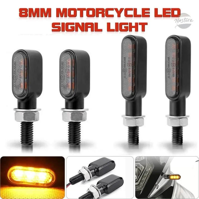 並行輸入品 カワサキ バイク ウインカー 8mm ミニ led ウィンカーライト ランプ カスタムパーツ 部品 アクセサリー