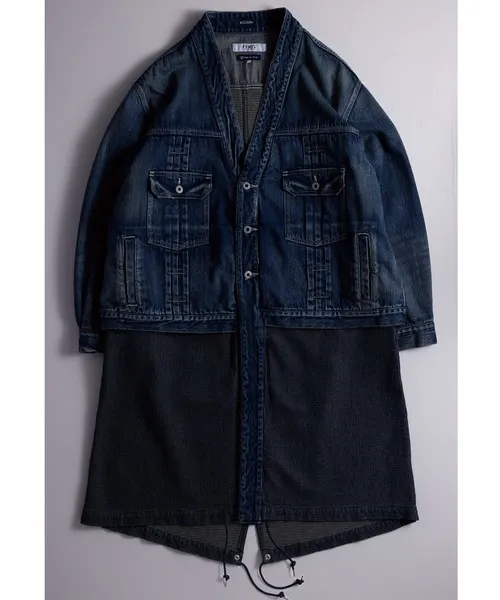 モッズコート コート FDMTL/ファンダメンタル/PLEATS MODS JKT 3YR WASH メンズ レディース