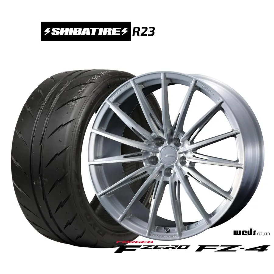 サマータイヤ ホイール4本セット ウェッズ F-ZERO FZ-4 SHIBATIRE シバタイヤ 280 (R23) 245/45R18