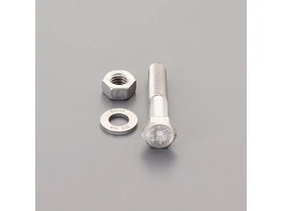 【レビュー投稿で100円OFFクーポン】【お取り寄せ】エスコ 強力六角ボルト SUS ナットワッシャ付半ネジ M20×80mm ネジ関連 筐体 機構部材 金物