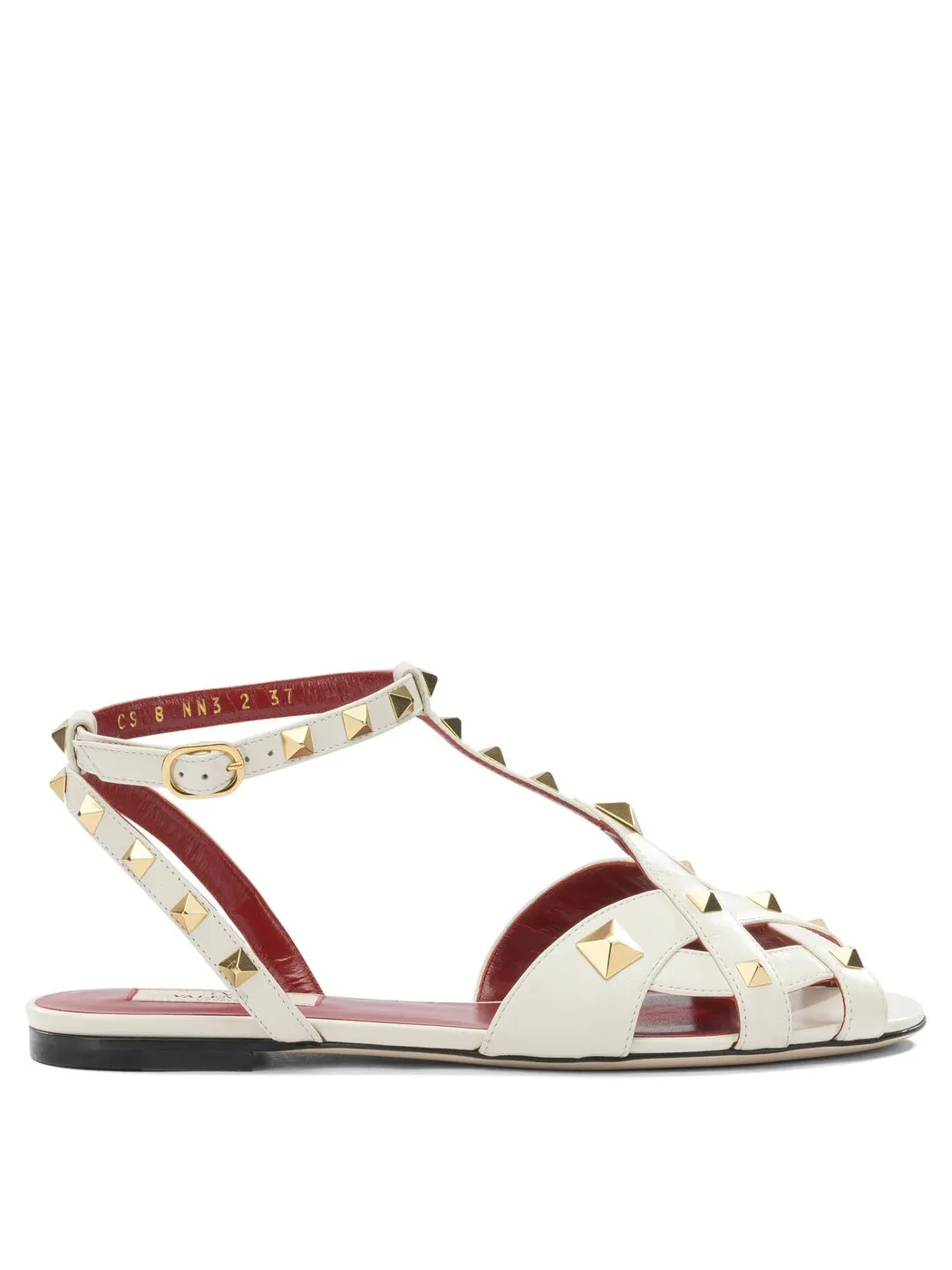 ヴァレンティノ ガラヴァーニ VALENTINO GARAVANI サンダル レディース ホワイト Sandals \"Studdy\" leather sandals 8W2S0NN3JYW098 White 関税 送料無料 2026SS vi