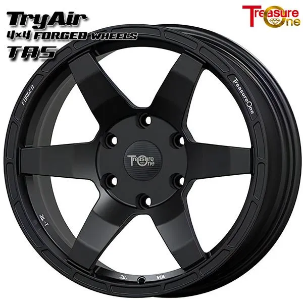 鍛造 トレジャーワン TryAir トライエアー TAS 4X4 20インチ 9.5J 6H139.7 マットブラック アルミホイール単品 4本セット 送料無料