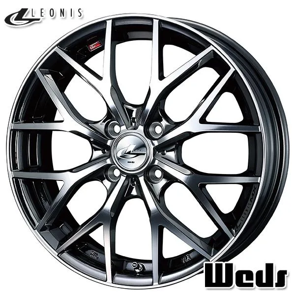 N-BOX等 Weds LEONIS ウェッズ レオニス MX 15インチ 4.5J 4H100 +45 BMCMC アルミホイール単品 4本セット 送料無料