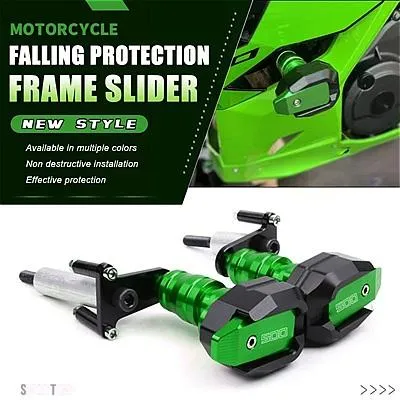 互換品 カワサキ バイク転倒 フレーム スライダー フェアリングガード クラッシュパッド プロテクター ニンジャ 500 ニンジャ 500 Z500 SE 2024 2025