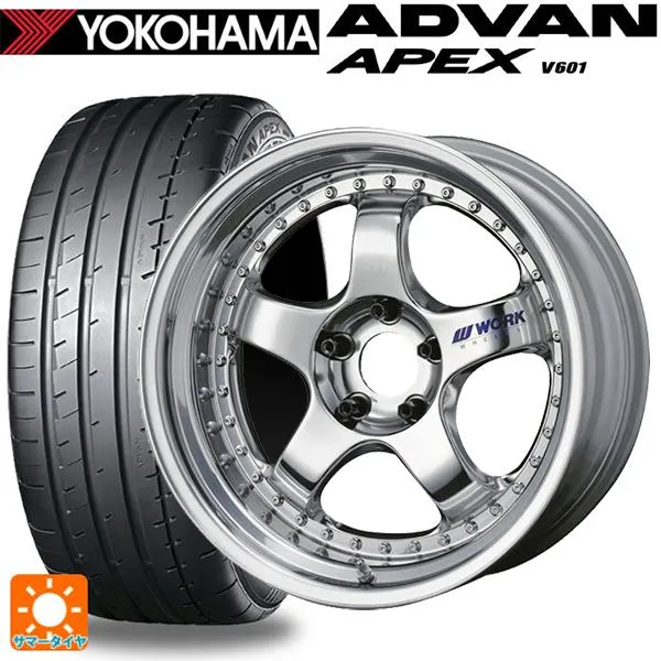 スバル レヴォーグ(VN系)用 225/45R18 95Y XL ヨコハマ アドバン アペックス V601 正規品 マイスター S1 3ピース